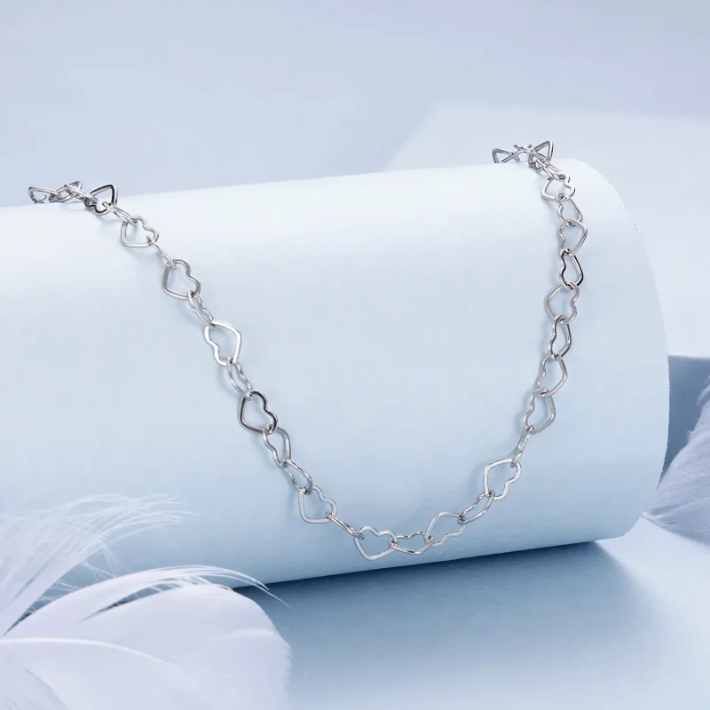 (image for) PANDORA Style Heart Chain Necklace - BSA005 - View 2