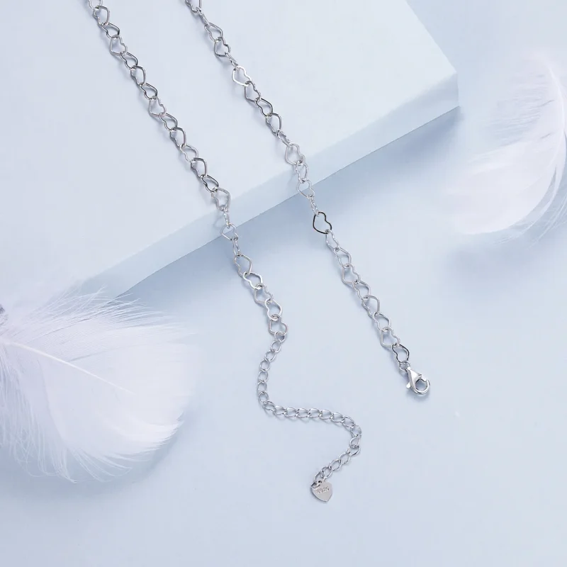 (image for) PANDORA Style Heart Chain Necklace - BSA005 - View 4