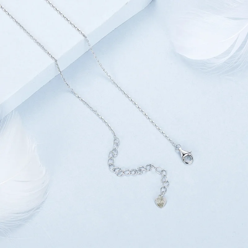 (image for) PANDORA Style Heart Lock Necklace - BSN377 - View 4