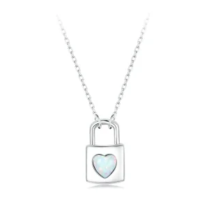 (image for) PANDORA Style Heart Lock Necklace - BSN377