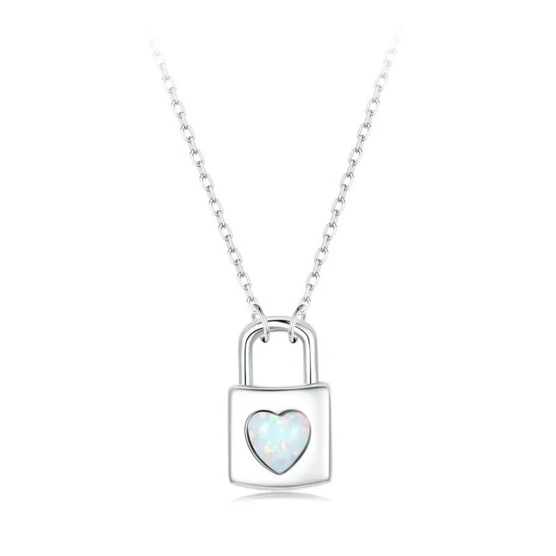(image for) PANDORA Style Heart Lock Necklace - BSN377 - Product Image