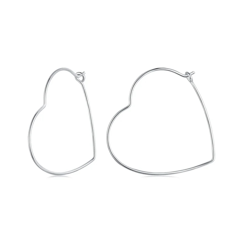 (image for) PANDORA Style Heart Shaped Simple Earrings - SCE1711 - Product Image