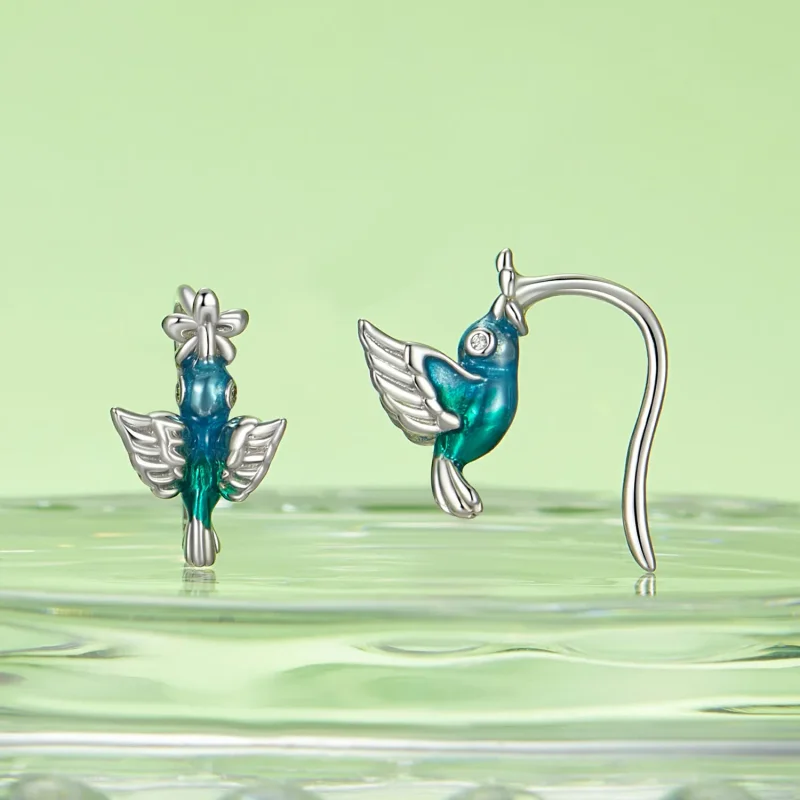 (image for) PANDORA Style Hummingbird Ear Hook - BSE990 - View 2