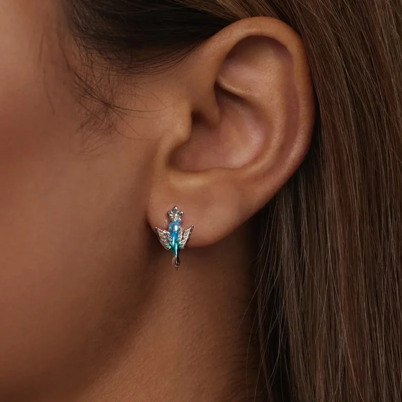 (image for) PANDORA Style Hummingbird Ear Hook - BSE990 - View 6