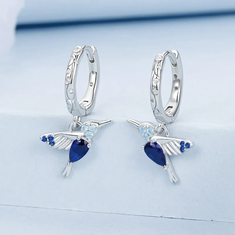 (image for) PANDORA Style Hummingbird Earrings - BSE985 - View 2