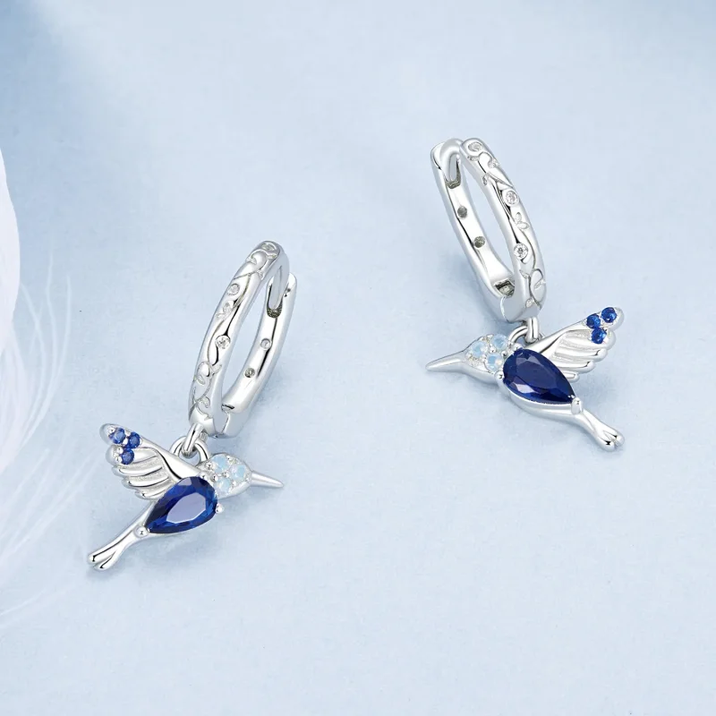 (image for) PANDORA Style Hummingbird Earrings - BSE985 - View 3