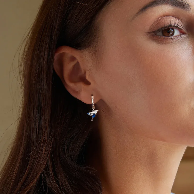 (image for) PANDORA Style Hummingbird Earrings - BSE985 - View 7