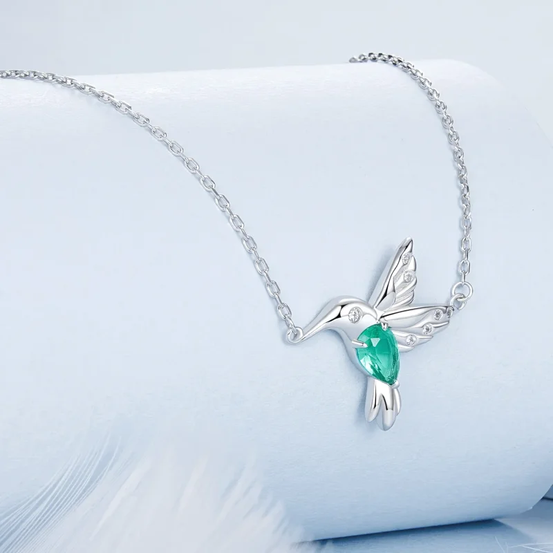 (image for) PANDORA Style Hummingbird Necklace - BSN378 - View 2