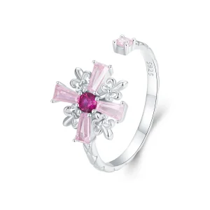 (image for) PANDORA Style Iris Cross Open Ring - BSR526-E
