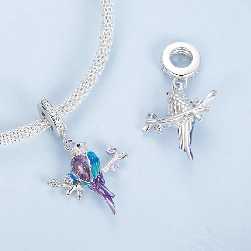 (image for) PANDORA Style Kingfisher Pendant - BSC985 - View 4