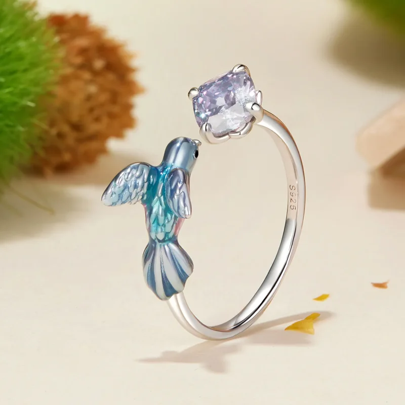 (image for) PANDORA Style Kingfisher Petal Ring - BSR540-E - View 2