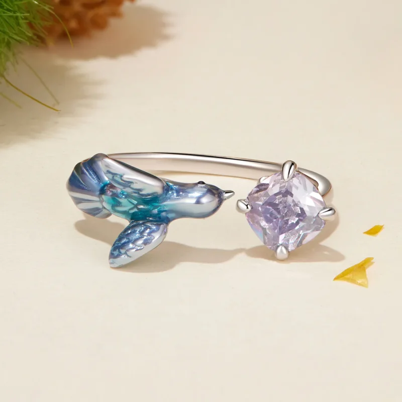(image for) PANDORA Style Kingfisher Petal Ring - BSR540-E - View 3