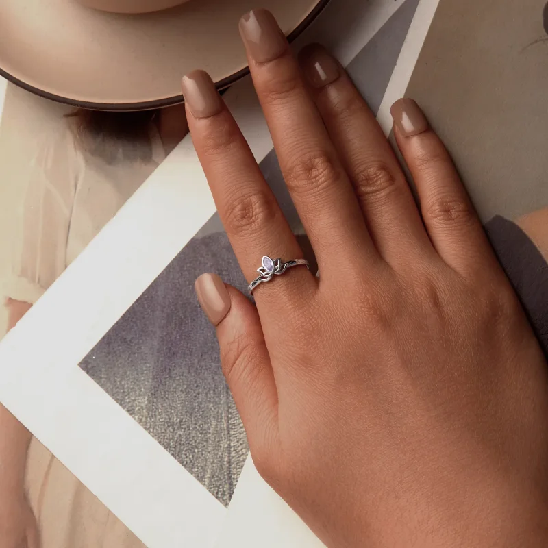 (image for) PANDORA Style Lotus Ring - SCR1020-E - View 4