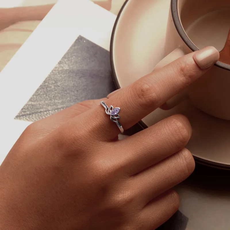 (image for) PANDORA Style Lotus Ring - SCR1020-E - View 5