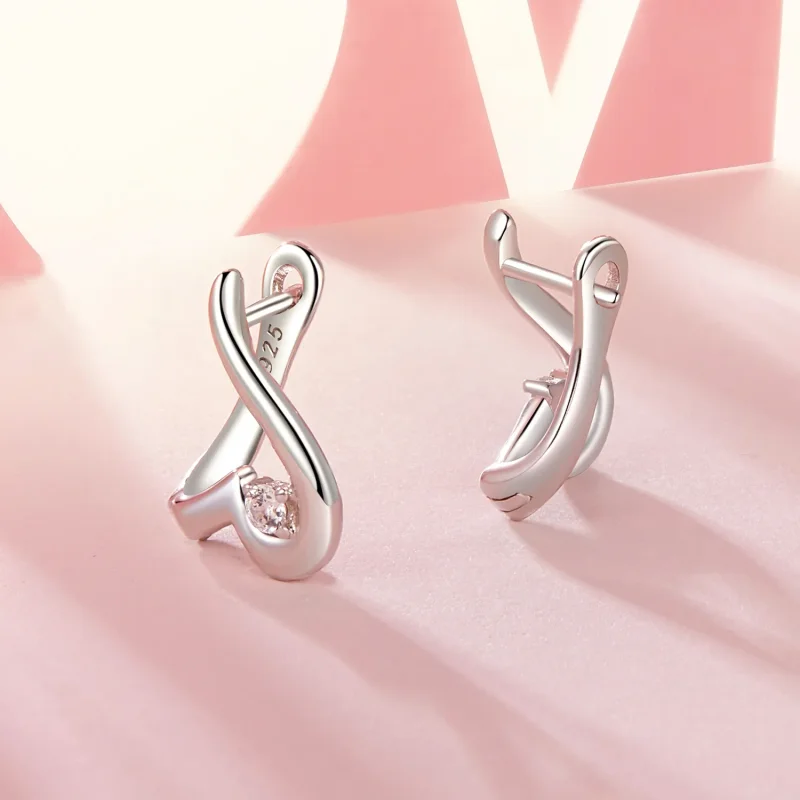 (image for) PANDORA Style Love Earrings - BSE970 - View 2