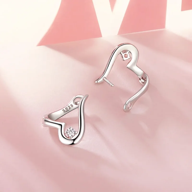 (image for) PANDORA Style Love Earrings - BSE970 - View 3