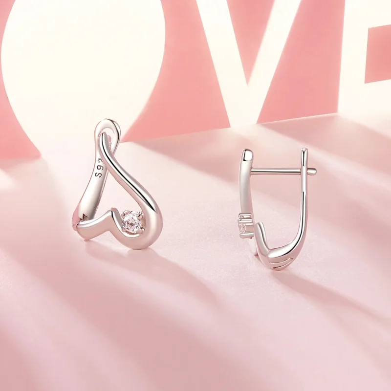 (image for) PANDORA Style Love Earrings - BSE970 - View 4