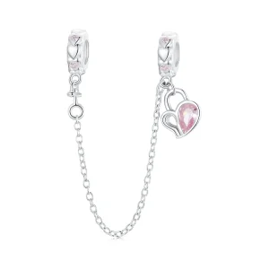 (image for) PANDORA Style Lover Heart Lock Safety Chain - BSC975