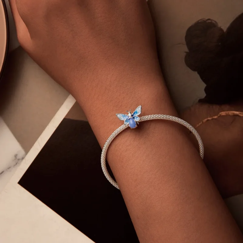 (image for) PANDORA Style Luminous Blue Bee Charm - SCC2734 - View 2