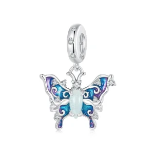 (image for) PANDORA Style Luminous Colorful Butterfly Pendant - SCC2731