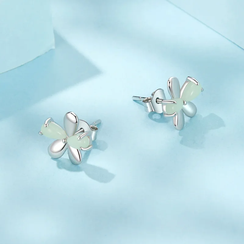 (image for) PANDORA Style Luminous Flower Earrings - SCE1714 - View 3
