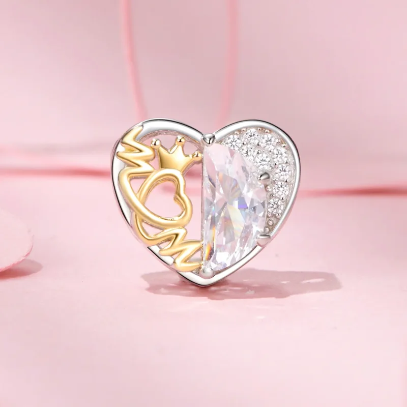 (image for) PANDORA Style Mom's Heart Beads - BSC1002 - View 2