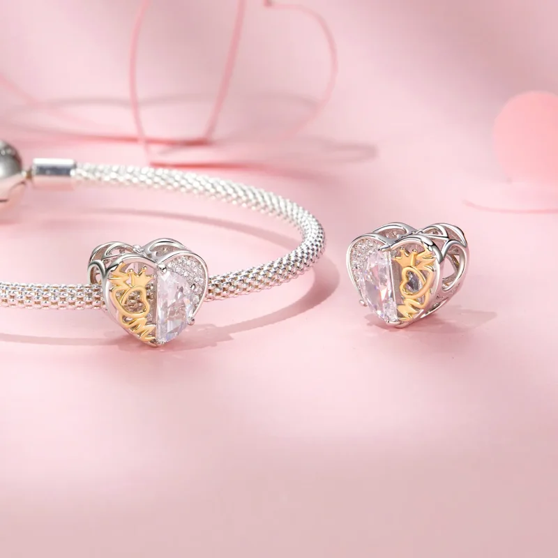 (image for) PANDORA Style Mom's Heart Beads - BSC1002 - View 4