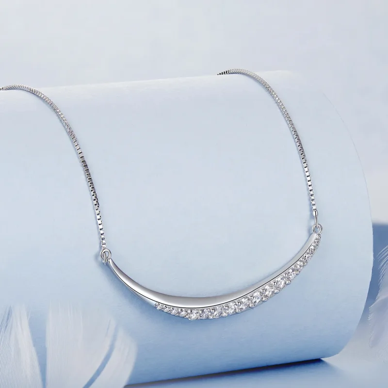 (image for) PANDORA Style Moon Smile Necklace - BSN374 - View 2