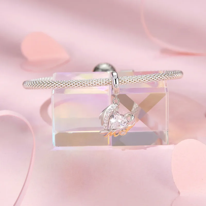 (image for) PANDORA Style Mother's Day Love Wings Pendant - BSC1001 - View 3