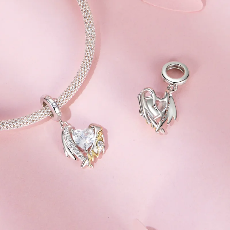 (image for) PANDORA Style Mother's Day Love Wings Pendant - BSC1001 - View 4