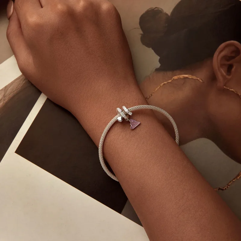 (image for) PANDORA Style Paper Plane Love Letter Beads - BSC974 - View 5