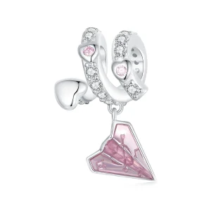 (image for) PANDORA Style Paper Plane Love Letter Beads - BSC974