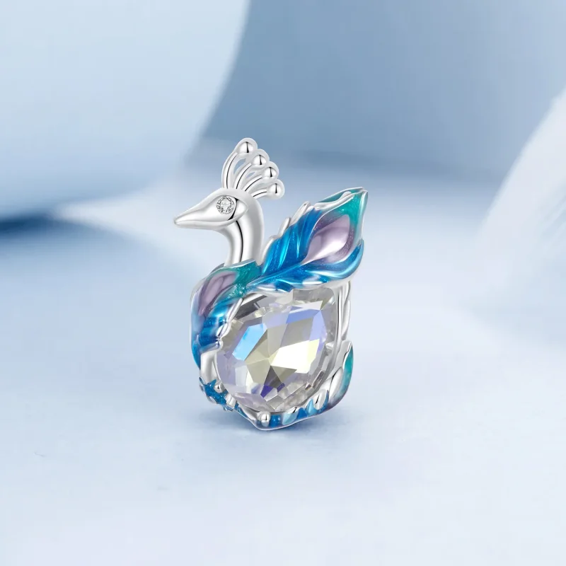 (image for) PANDORA Style Peacock Beads - BSC979 - View 2