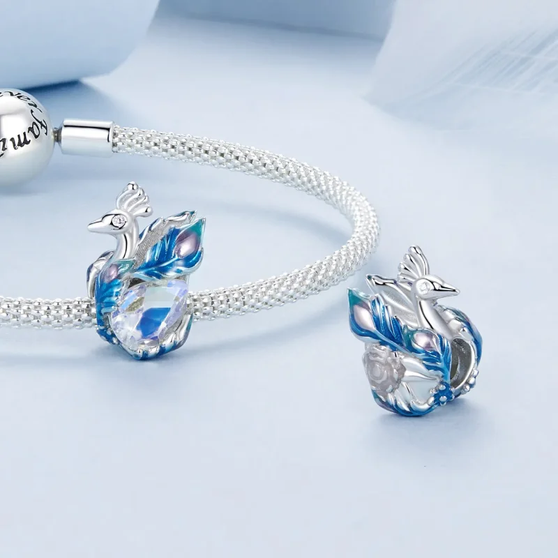 (image for) PANDORA Style Peacock Beads - BSC979 - View 4