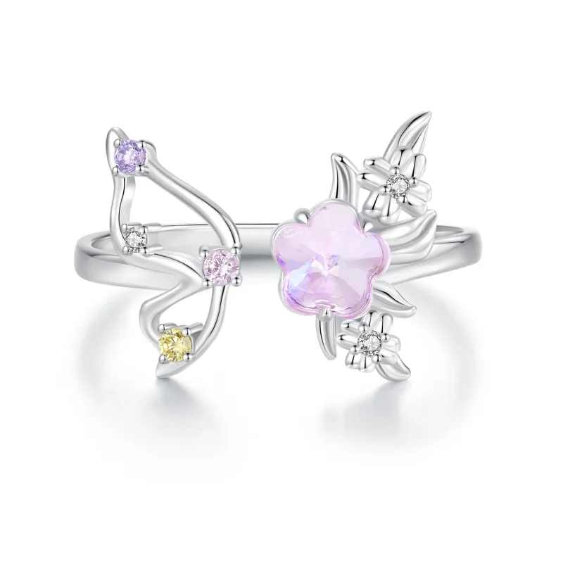 (image for) PANDORA Style Pink Butterfly Ring - SCR1011-E - Product Image