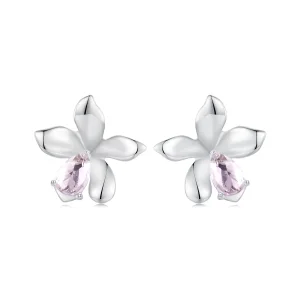 (image for) PANDORA Style Pink Flower Earrings - SCE1723