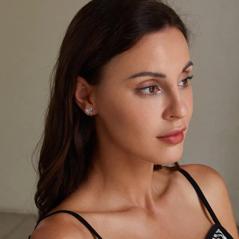 (image for) PANDORA Style Psylocke Earrings - BSE987 - View 7