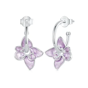 (image for) PANDORA Style Purple Flower Earrings - BSE976