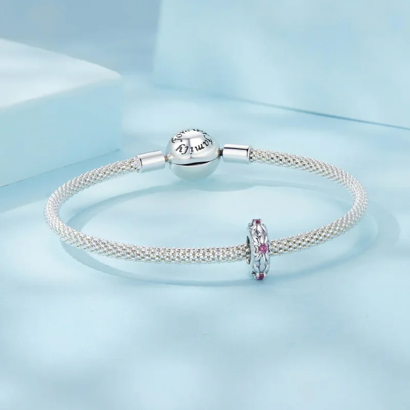 (image for) PANDORA Style Retro Iris Silicone Spacer Beads - SCC2756 - View 5