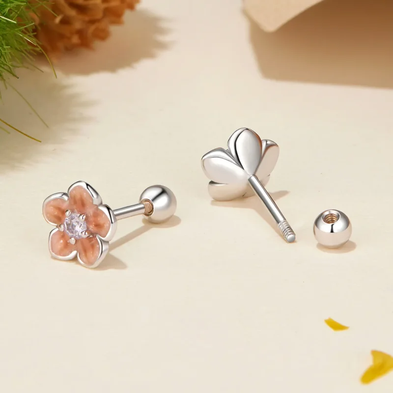 (image for) PANDORA Style Romantic Cherry Blossom Earrings - BSE992 - View 4