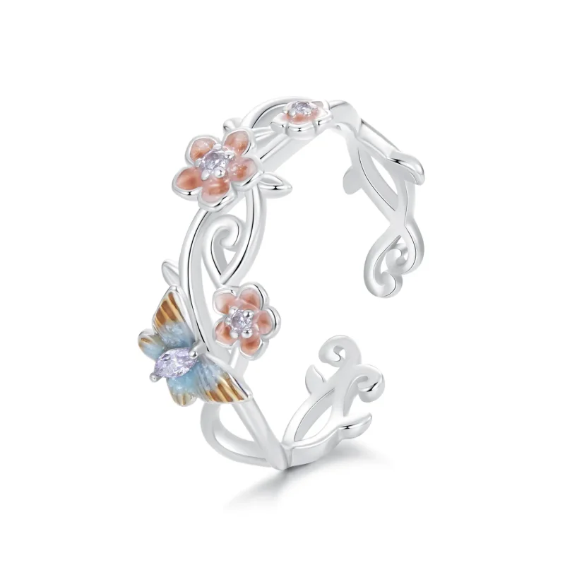(image for) PANDORA Style Romantic Sakura Butterfly Ring - BSR538-E - Product Image