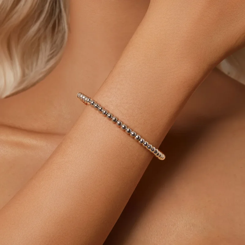 (image for) PANDORA Style Silver Beads Diy Basic Chain - SCB267 - View 7