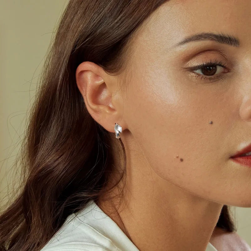 (image for) PANDORA Style Simple Marquise Stud Earrings - BSE971 - View 7