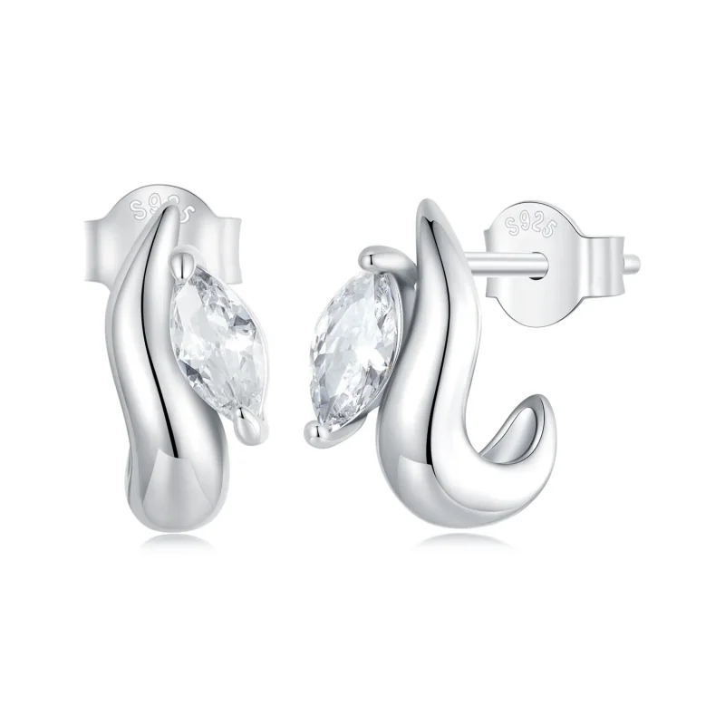 (image for) PANDORA Style Simple Marquise Stud Earrings - BSE971 - Product Image