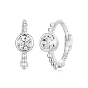 (image for) PANDORA Style Simple Sterling Silver Bead Earrings - SCE1731