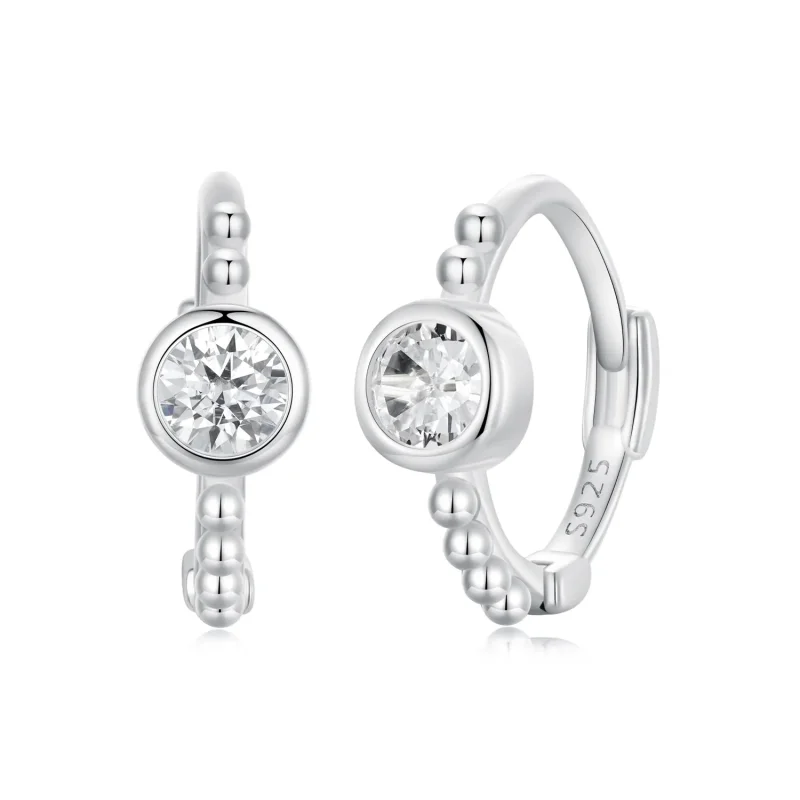 (image for) PANDORA Style Simple Sterling Silver Bead Earrings - SCE1731 - Product Image