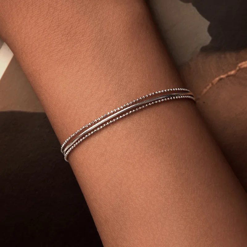 (image for) PANDORA Style Simple Three-Layer Bracelet - BSB164 - View 7