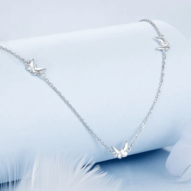 (image for) PANDORA Style Small Butterfly Clavicle Chain - BSN376 - View 2