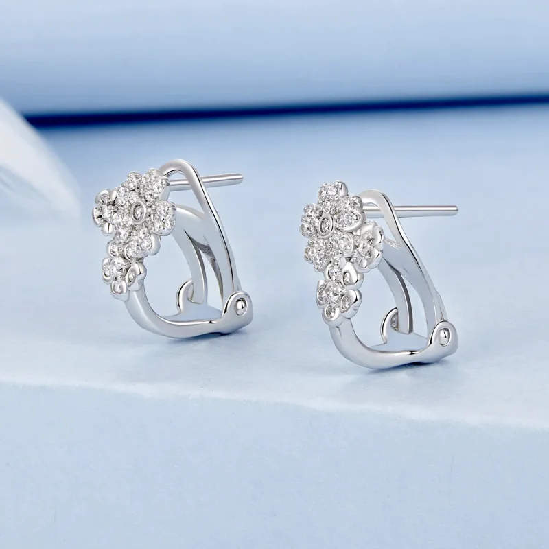 (image for) PANDORA Style Small Flower Ear Buttons - BSE975 - View 2