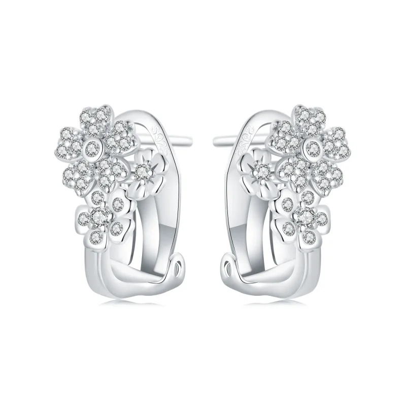 (image for) PANDORA Style Small Flower Ear Buttons - BSE975 - Product Image